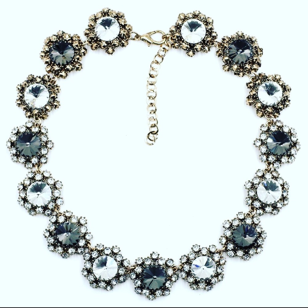 Luxury gem statement necklace
